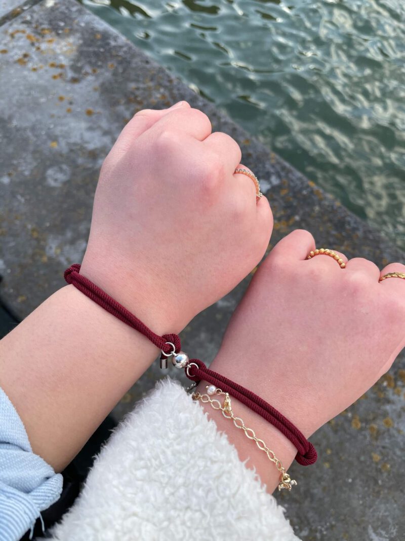 Donker Rode Armbandenset | Inclusief Giftzakje! - Afbeelding 2