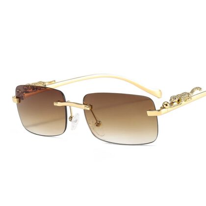 Bruine Luxe Unisex Zonnebril