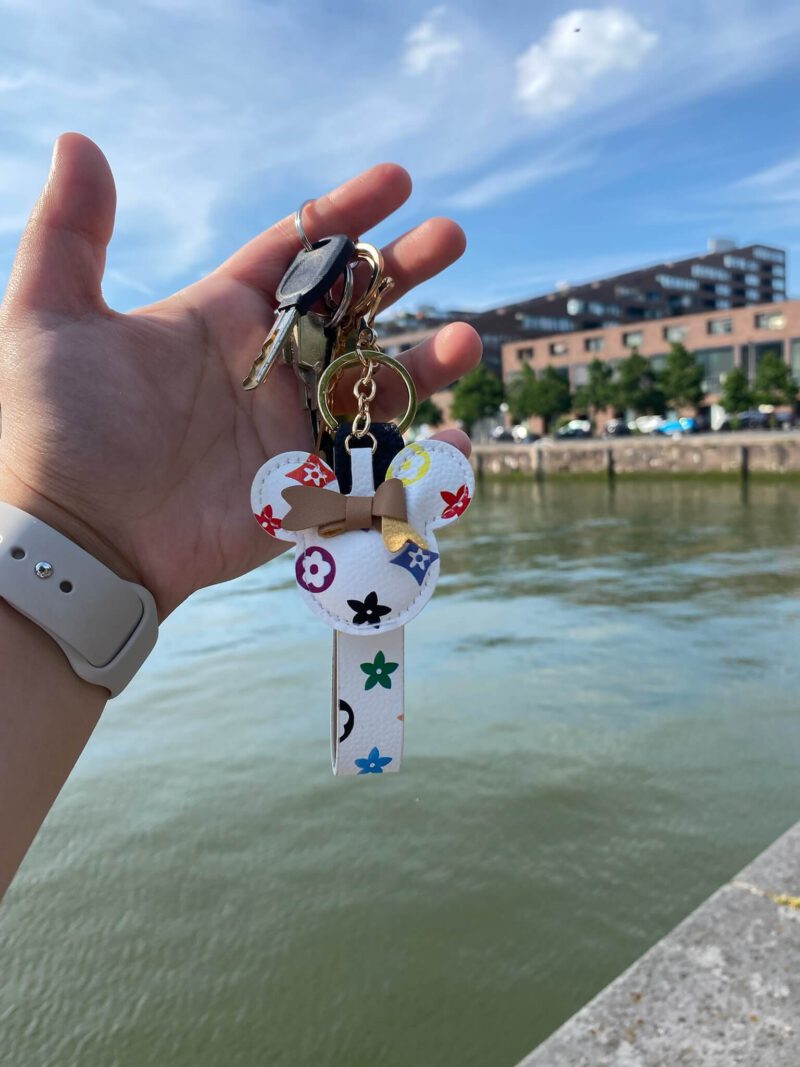 Witte Luxe Mickey Tas/Sleutel Hanger - Afbeelding 3