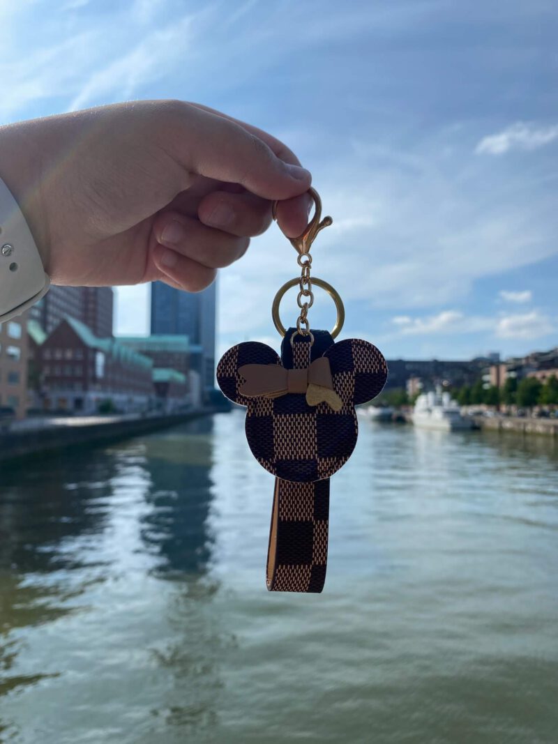 Bruine Mickey Tas/Sleutel Hanger - Afbeelding 2