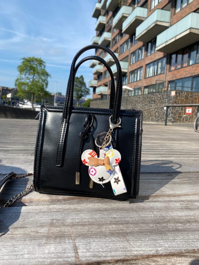 Witte Luxe Mickey Tas/Sleutel Hanger - Afbeelding 2