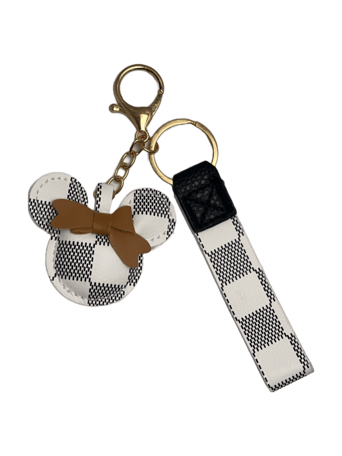 Witte Mickey Tas/Sleutel Hanger