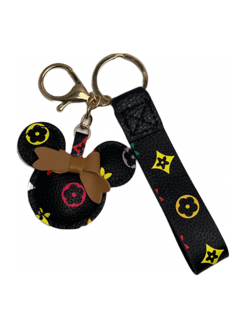Zwarte Luxe Mickey Tas/Sleutel Hanger