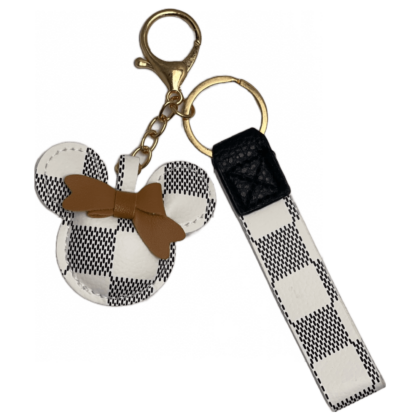 Witte Mickey Tas/Sleutel Hanger