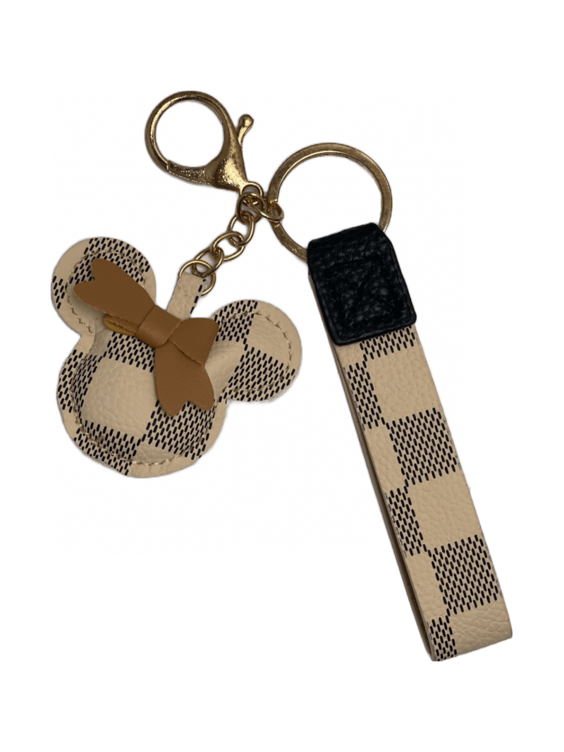 Beige Mickey Tas/Sleutel Hanger