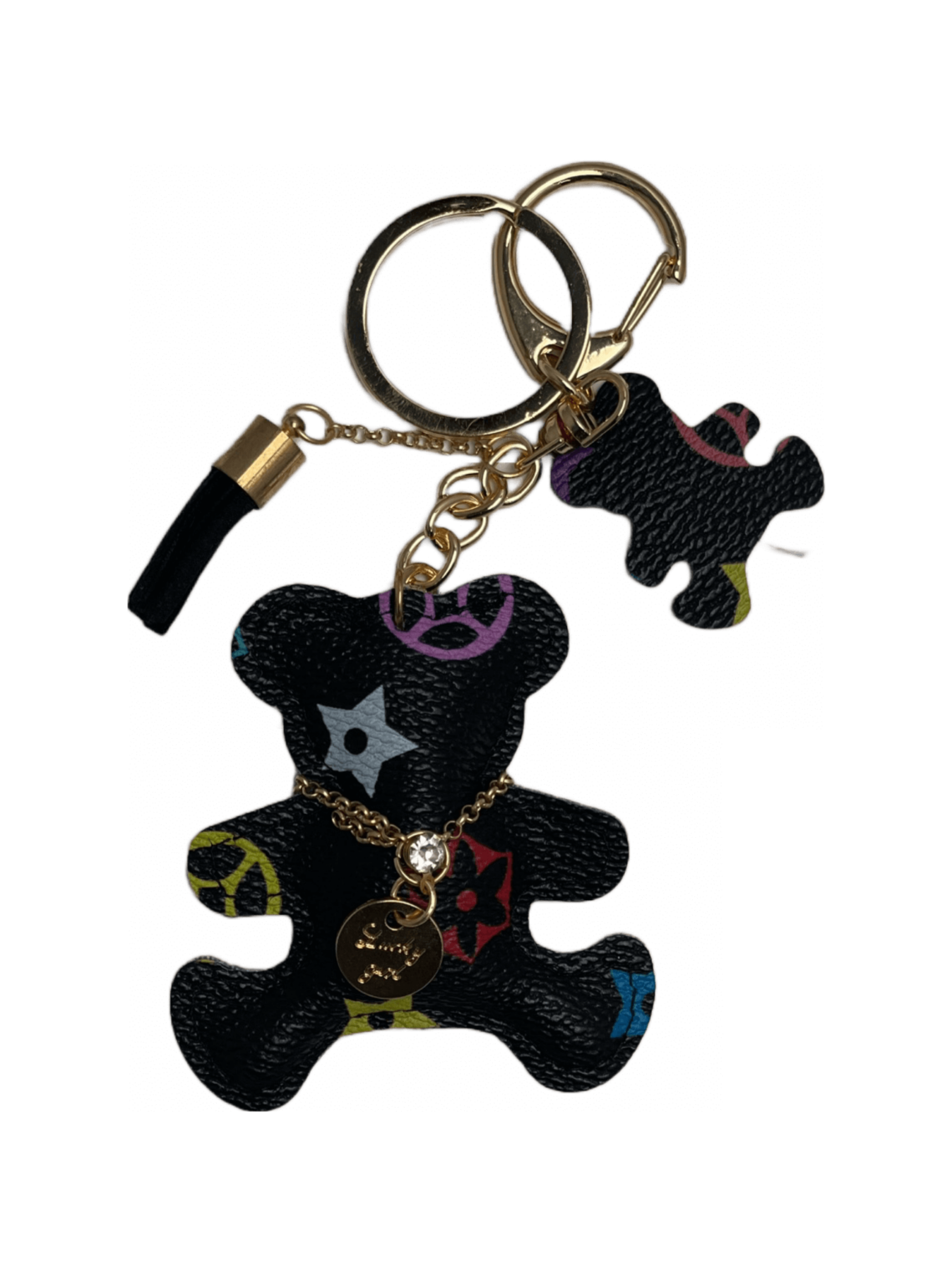 Zwarte Kleine Beer Tas/Sleutelhanger
