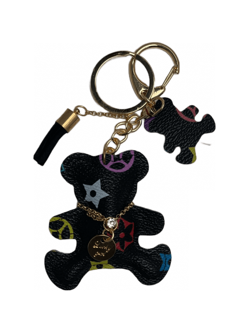 Zwarte Kleine Beer Tas/Sleutelhanger
