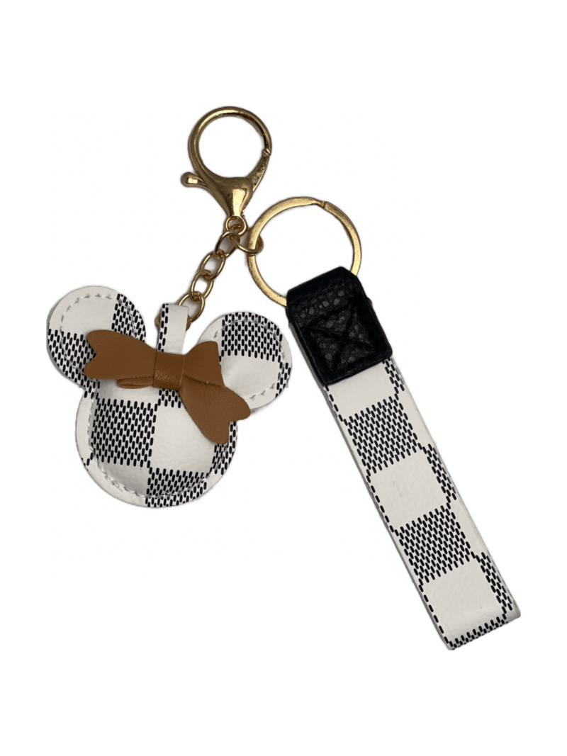 Witte Mickey Tas/Sleutel Hanger