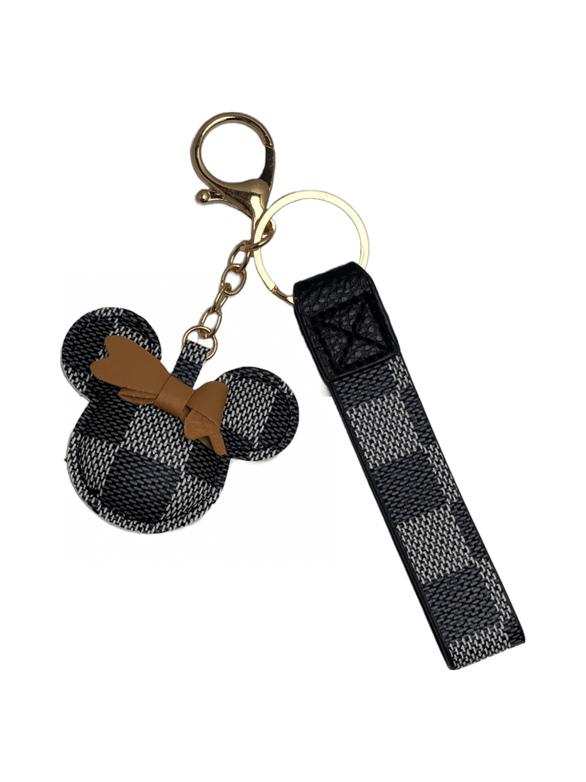 Zwarte Mickey Tas/Sleutel Hanger
