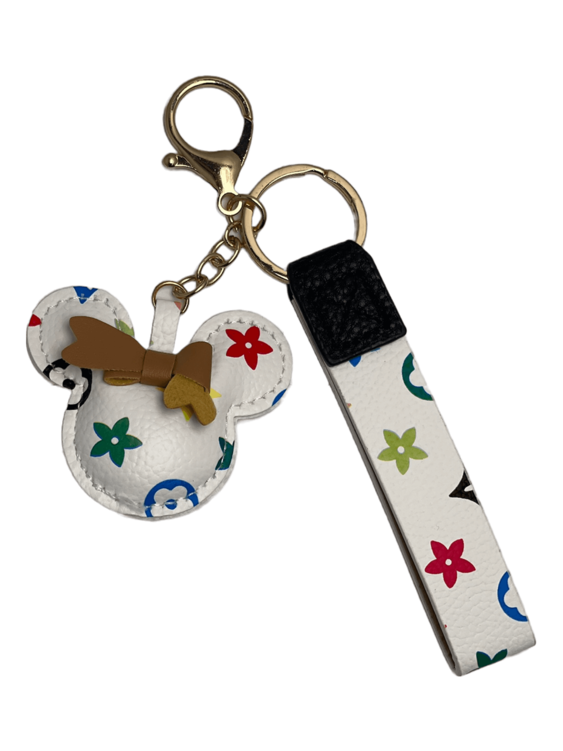 Witte Luxe Mickey Tas/Sleutel Hanger