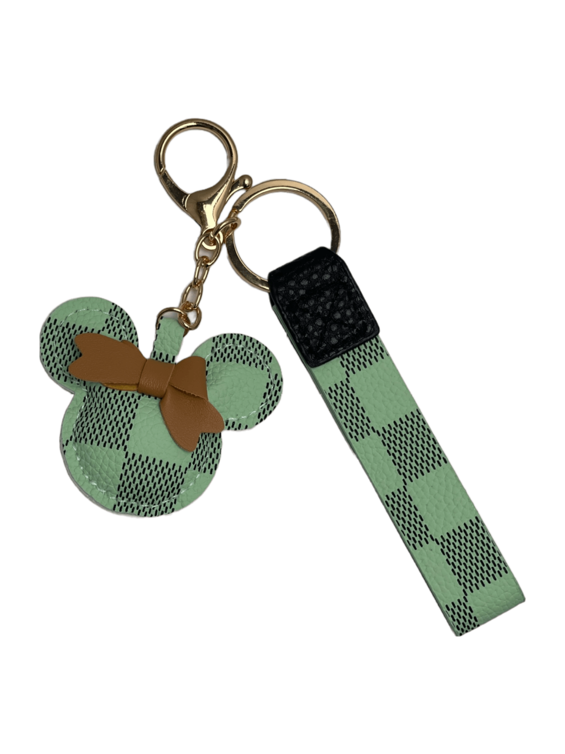 Mintgroene Mickey Tas/Sleutel Hanger