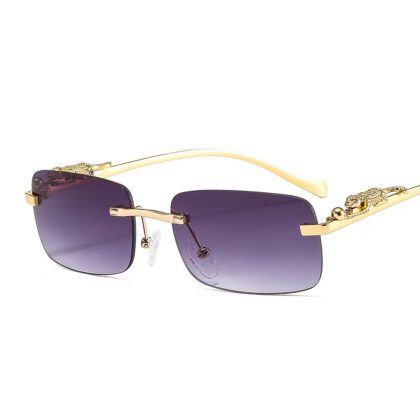 Donkerblauwe Luxe Unisex Zonnebril