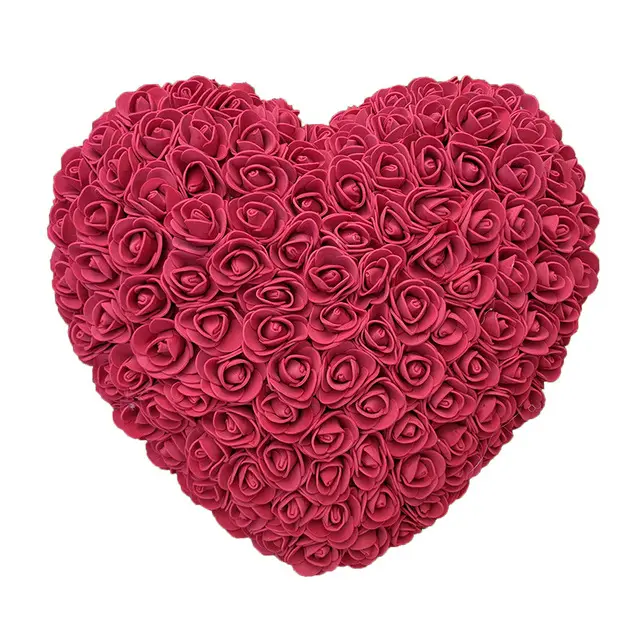 Verhogen som Weven Rozen hart Donker Rood 25 cm | Incl. Gift Box – ZeyMem