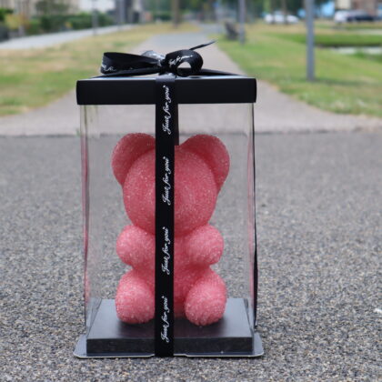 ZeyMem | Diamond Beer Incl. Gift Box | 25 cm | Rose Bear | Roze