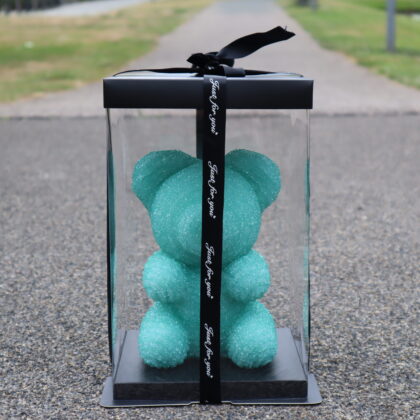 ZeyMem | Diamond Beer Incl. Gift Box | 25 cm | Rose Bear | Blauw